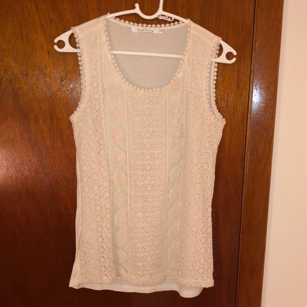 Crocheted Sleeveless Blouse